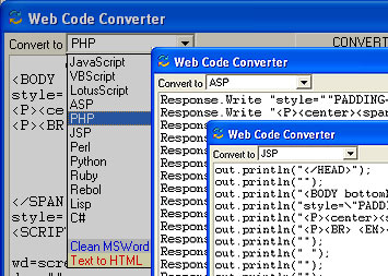 ConvertingSource Code
